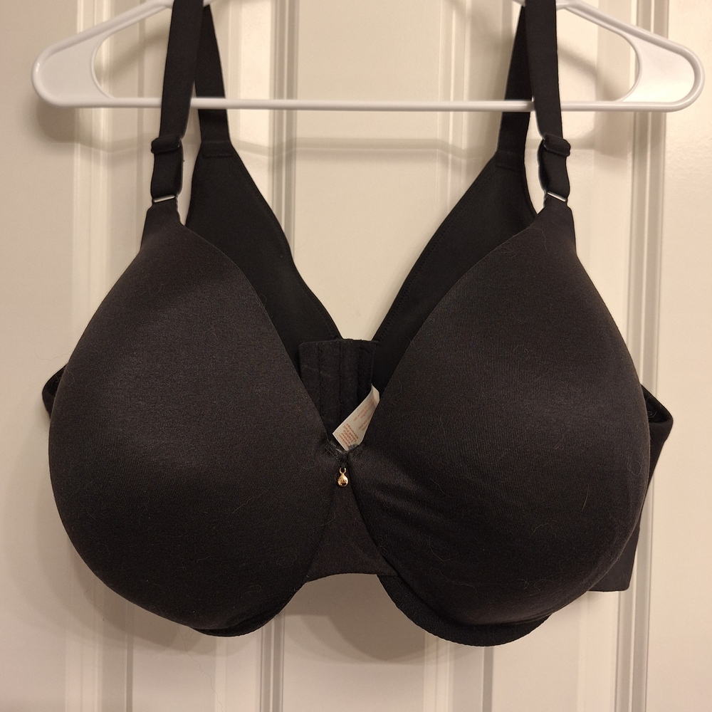 Cacique Backsmoother Lightly Lined Black Full-Coverage Bra